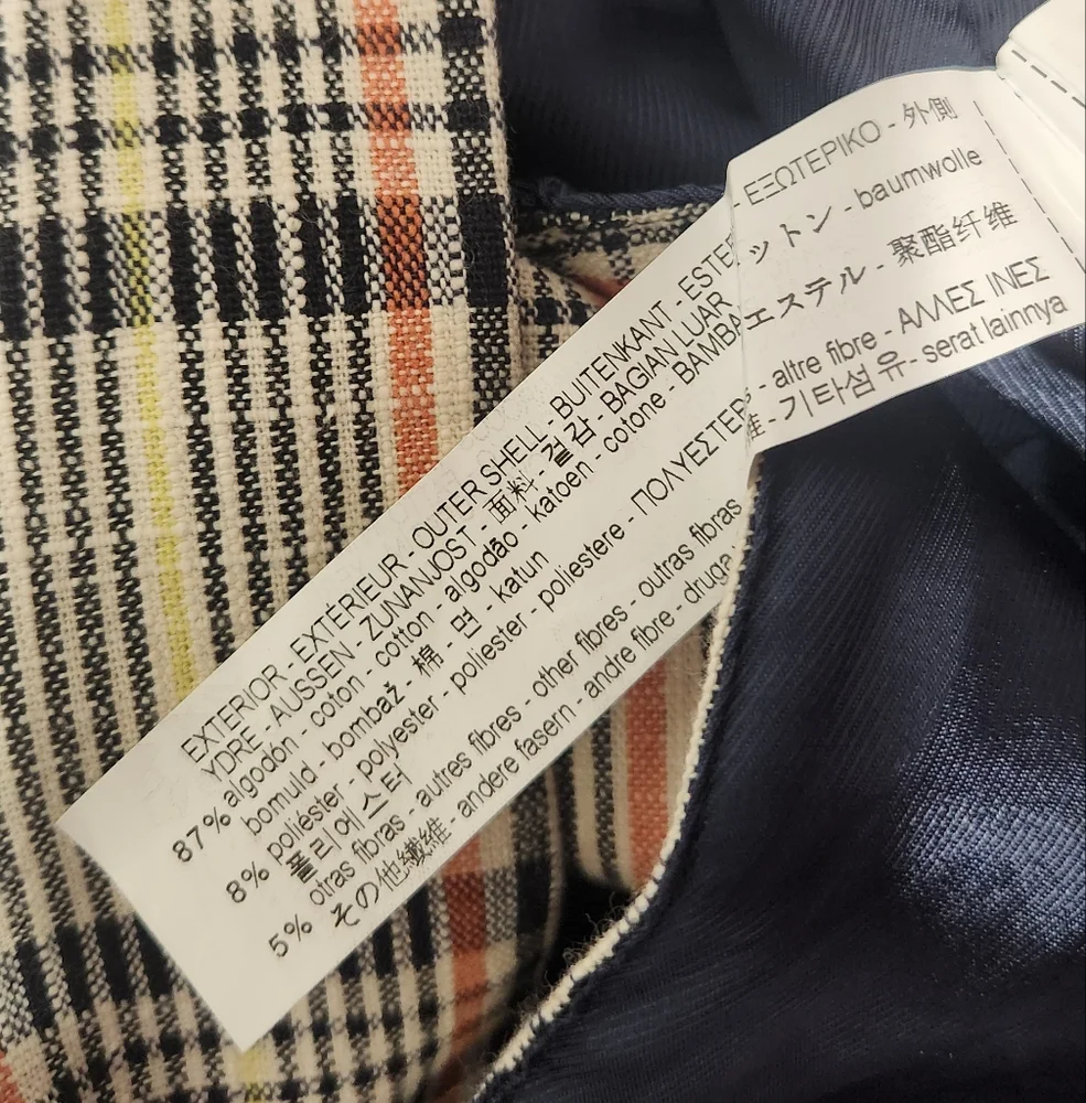 Zara Kids Plaid Blazer Coat 11/12 - Picture 4 of 5